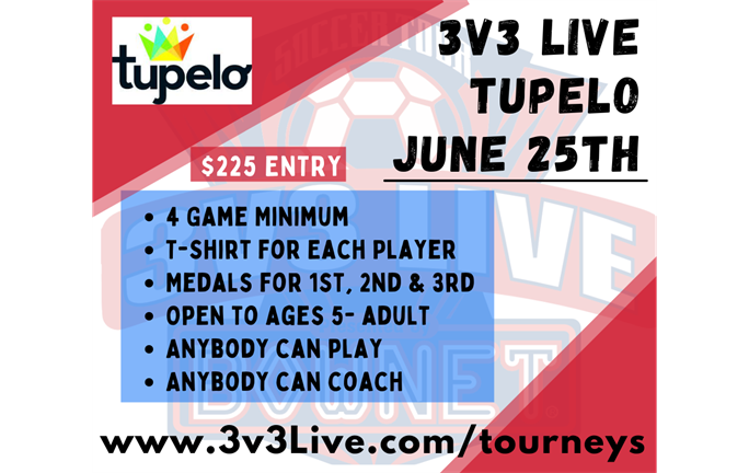3v3 Live Soccer Tournament - Saltillo - June 25, 2022